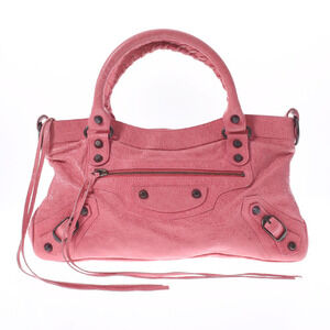 BALENCIAGA The First Pink Lambskin Handbag